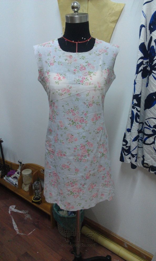 ny手作 服装小白打版连衣裙第二话 收腰套头连衣裙 第33步