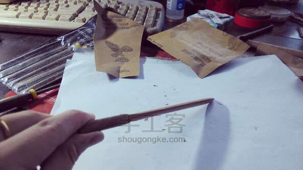 原创木艺手工 木质裁纸刀(1) 第8步