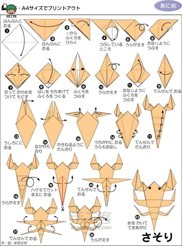 动物折纸教程 第6步