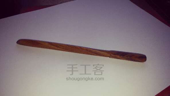 原创木艺手工 木质裁纸刀(2) 第7步