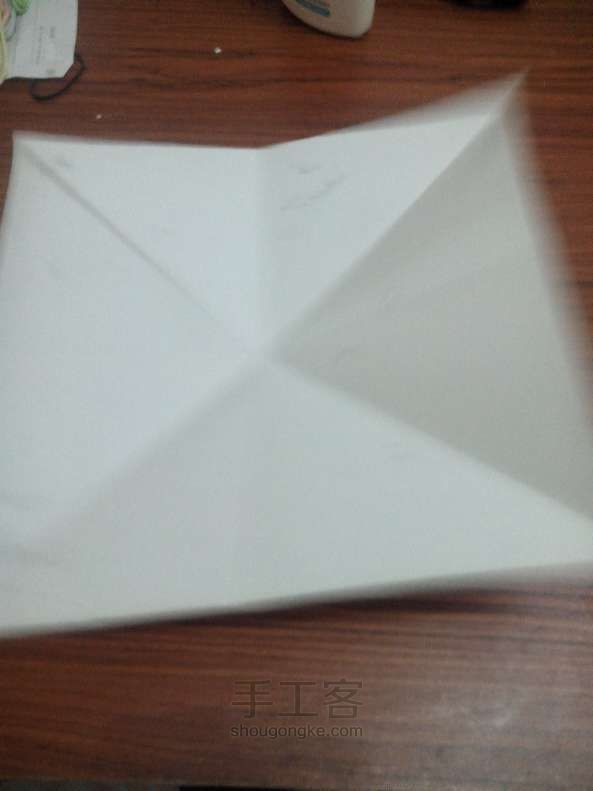纸折蝴蝶结 折纸教程 第3步
