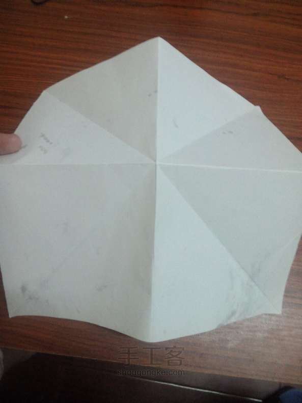 纸折蝴蝶结 折纸教程 第7步