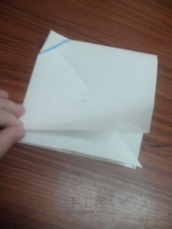 纸折蝴蝶结 折纸教程 第10步