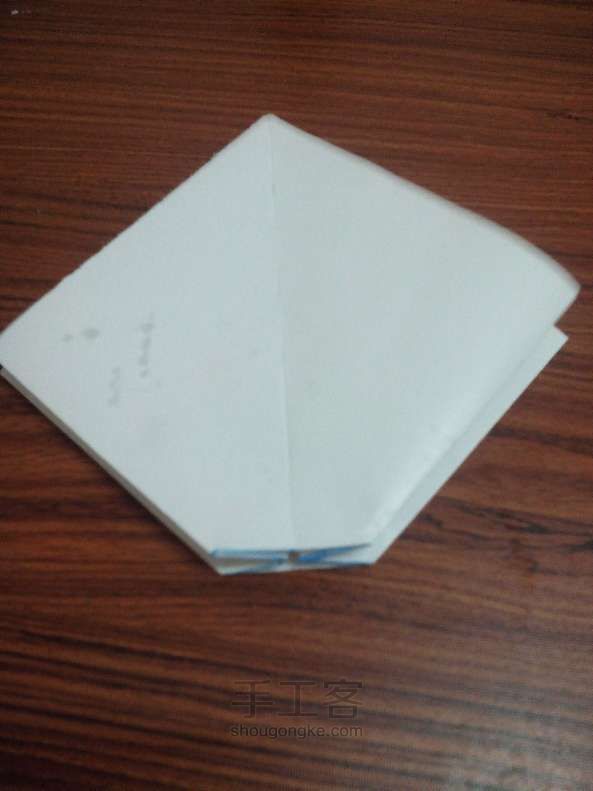 纸折蝴蝶结 折纸教程 第14步