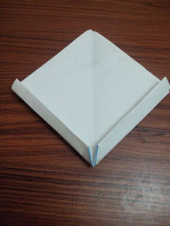 纸折蝴蝶结 折纸教程 第16步