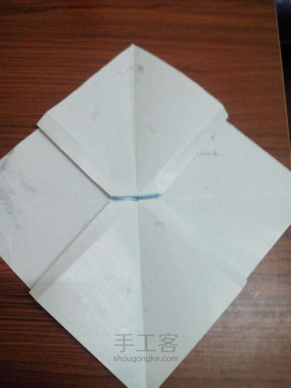 纸折蝴蝶结 折纸教程 第19步