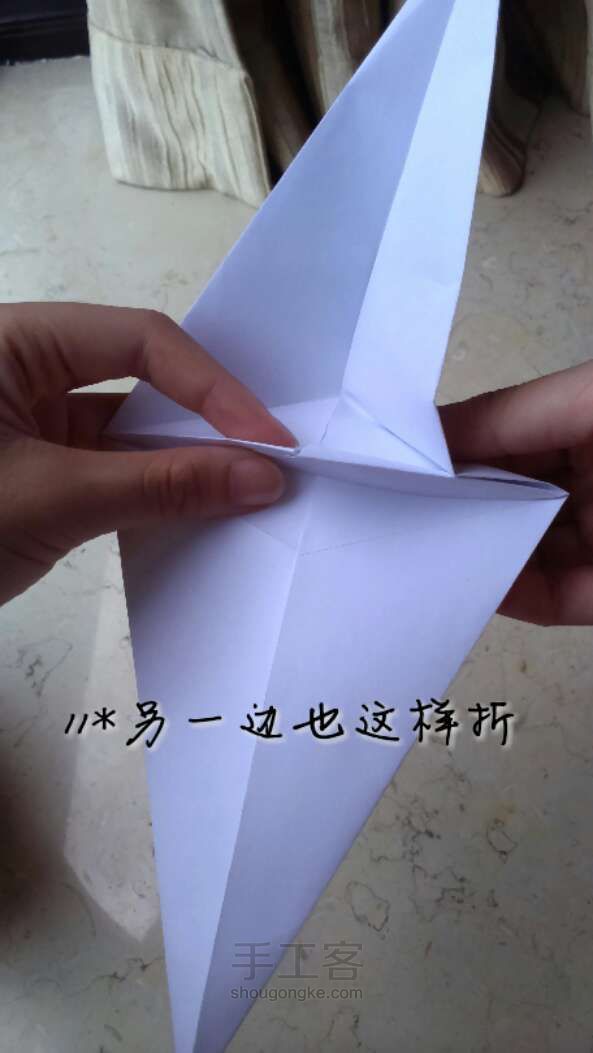与萌宠的邂逅♥(///▽///)♥  折纸教程 第11步