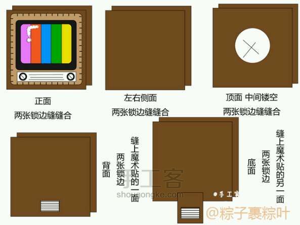 电视机抽纸箱教程 第2步