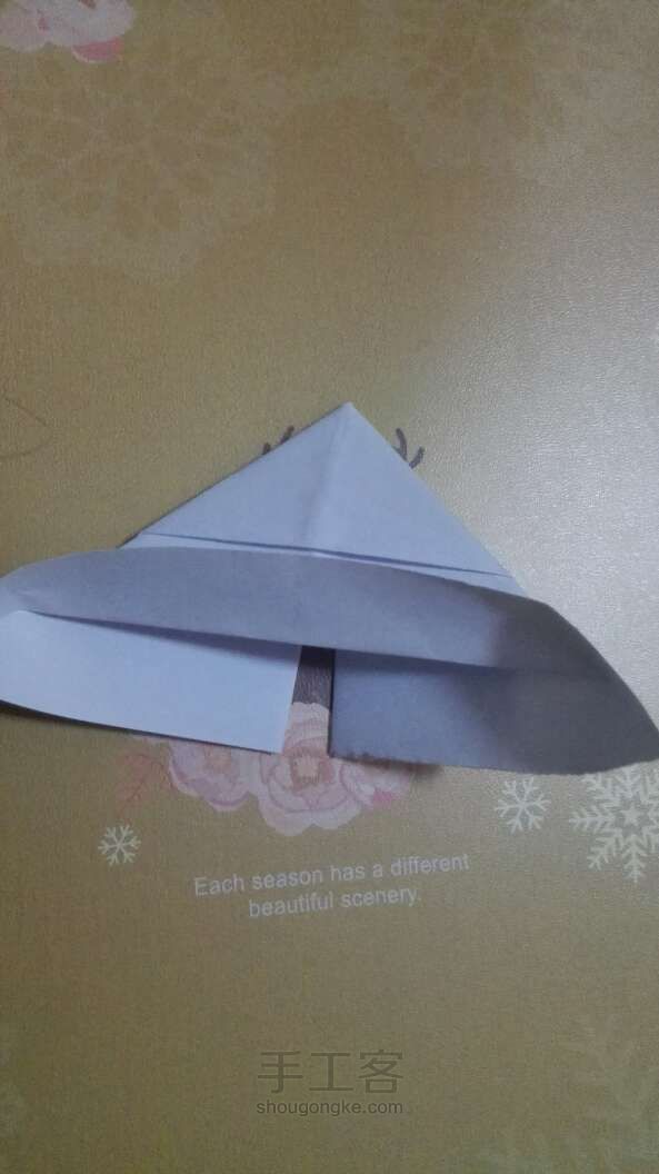 折纸：简单飞翔的心 第6步