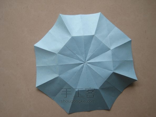 折纸教程：向日葵 第25步