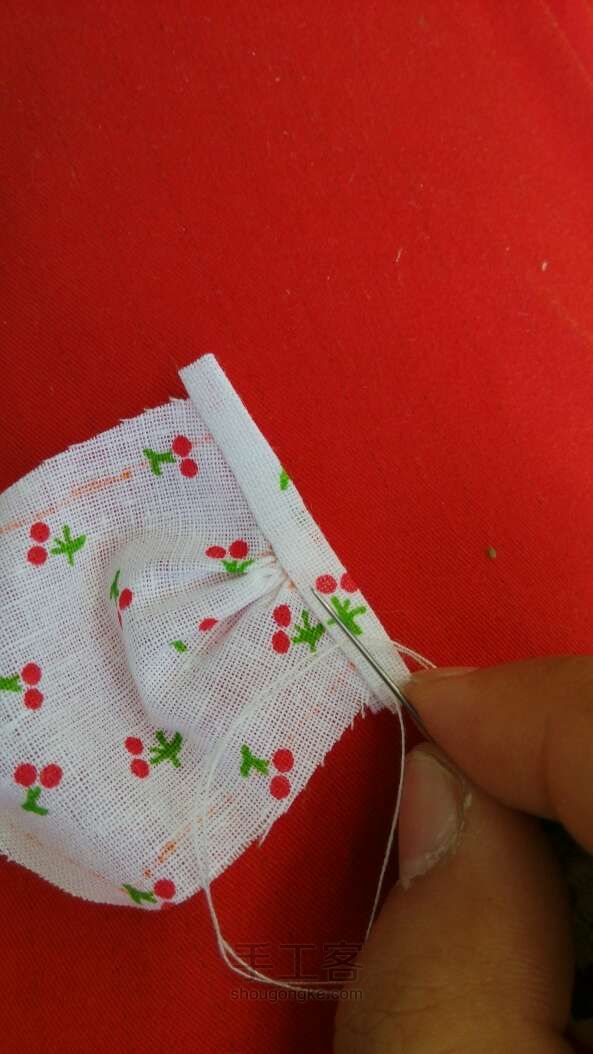 【手工DIY教程】沙漏的樱桃小裙。 第12步