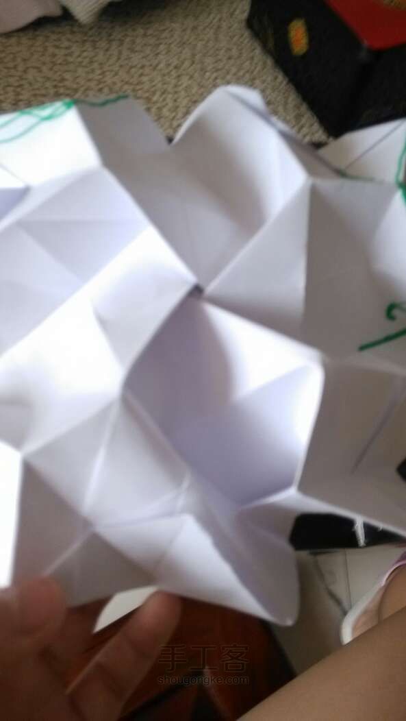 川崎玫瑰 折纸教程 第34步