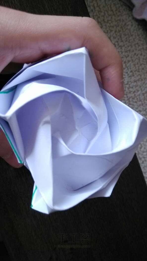 川崎玫瑰 折纸教程 第42步