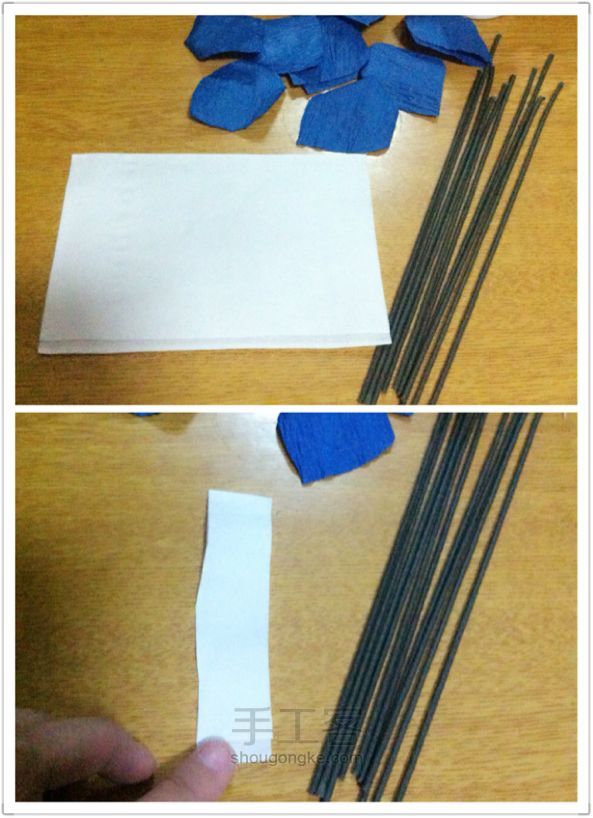 我是折花的小姑娘。折纸教程 第7步