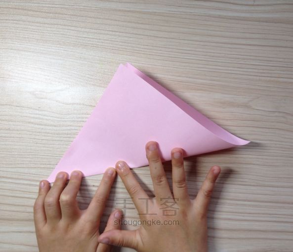 百合花  折纸教程 第4步