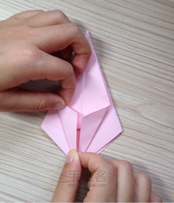 百合花  折纸教程 第18步