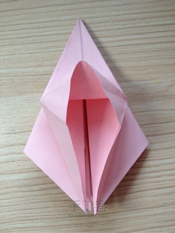 百合花  折纸教程 第21步