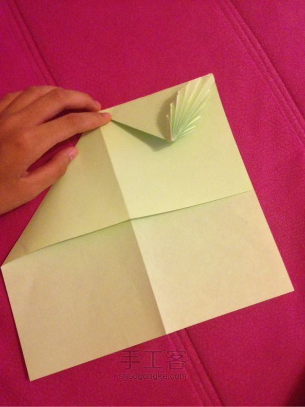 超简单的「叶子🍃贺卡〜」折纸教程 第30步