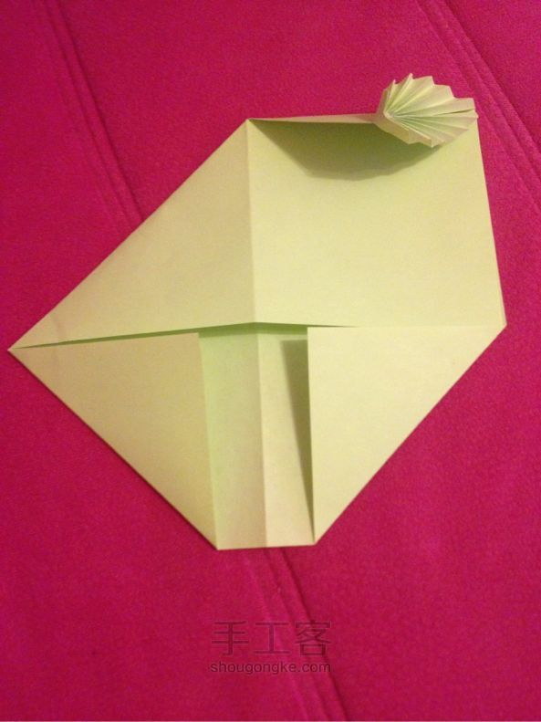 超简单的「叶子🍃贺卡〜」折纸教程 第33步