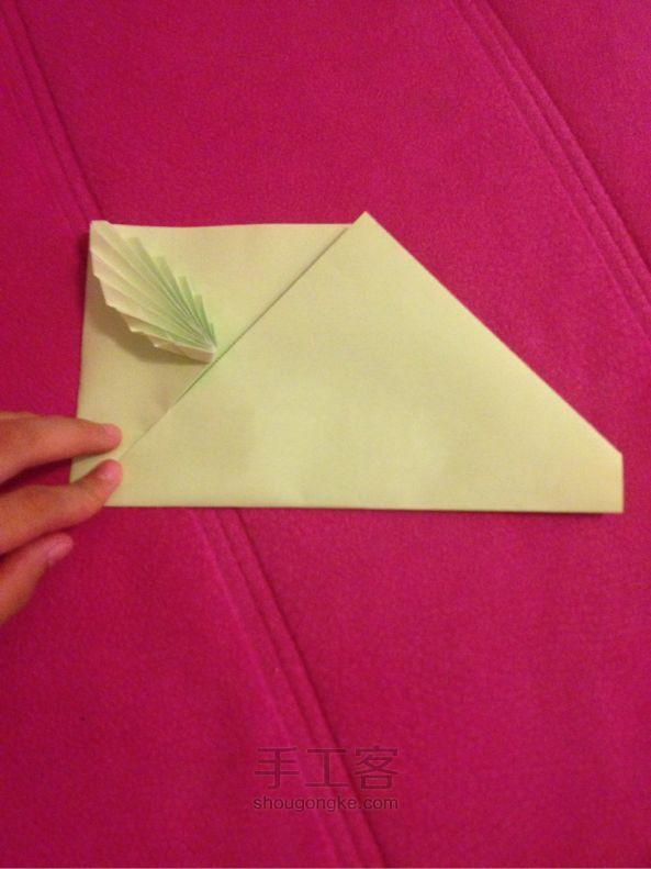 超简单的「叶子🍃贺卡〜」折纸教程 第36步