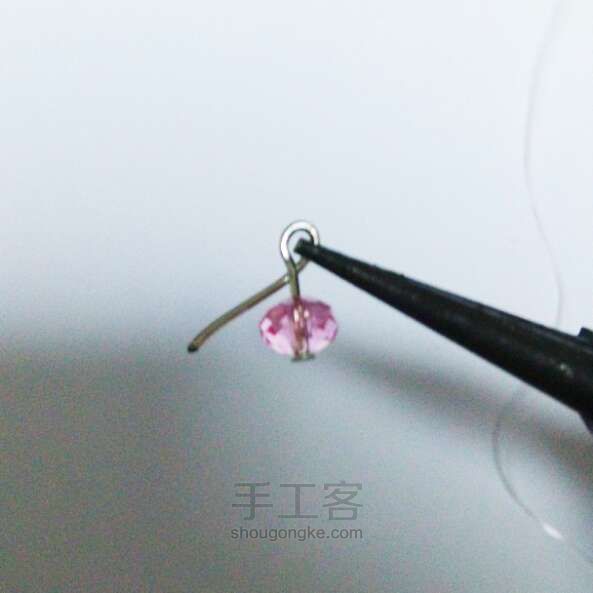 【Lavender】水晶串珠手链DIY教程 第4步