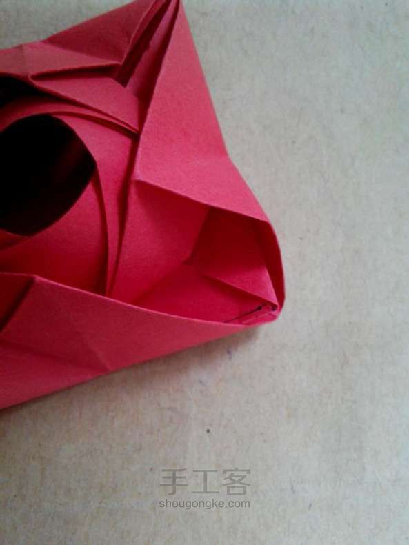德国玫瑰折纸教程 第54步