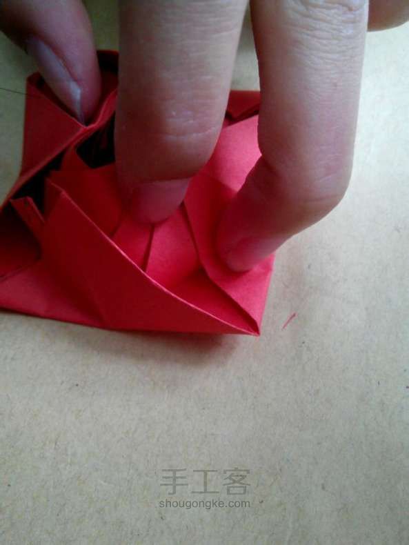 德国玫瑰折纸教程 第59步