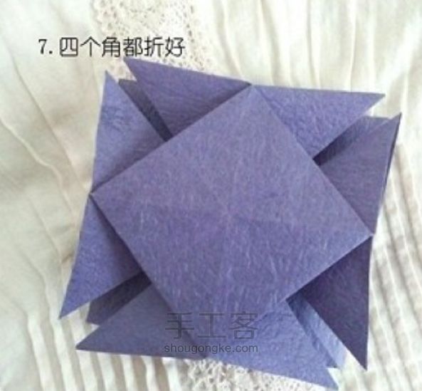 爱心花球 折纸教程 第7步