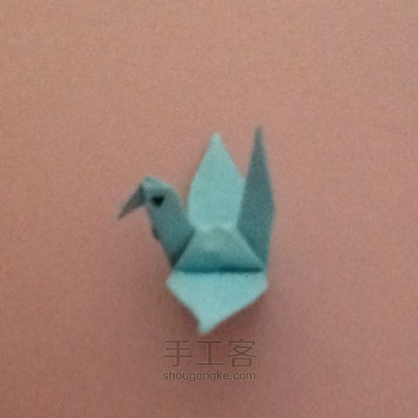 自由的小鸟 折纸教程 第16步
