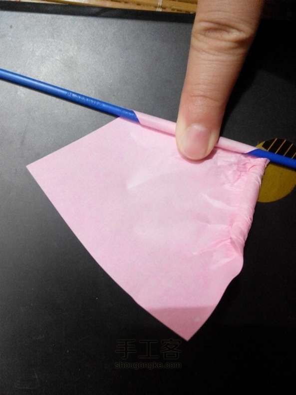 漂亮的纸玫瑰 折纸教程 第5步