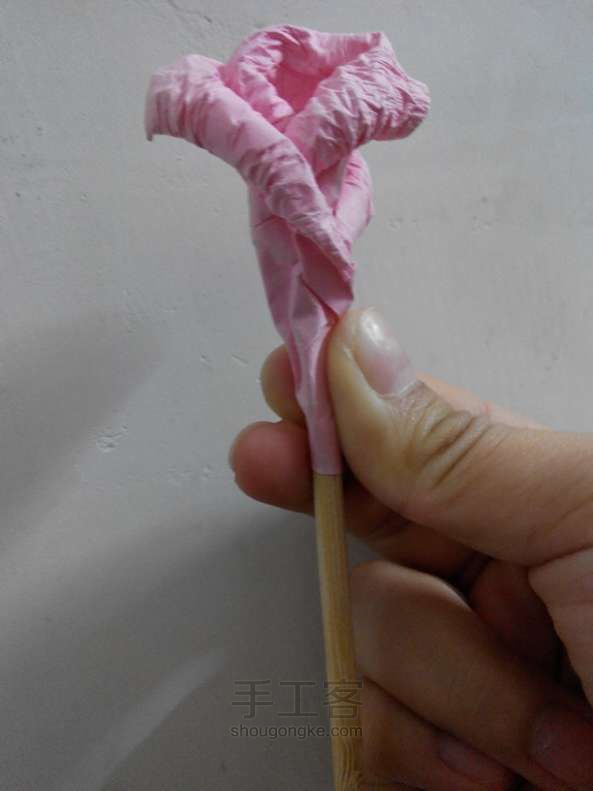 漂亮的纸玫瑰 折纸教程 第10步