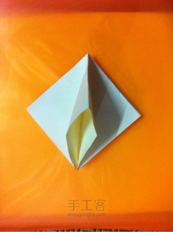 百合花 折纸教程 第7步