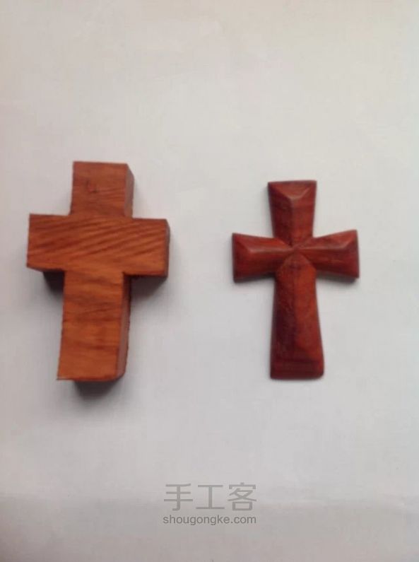 木质十字架 木艺教程 第3步