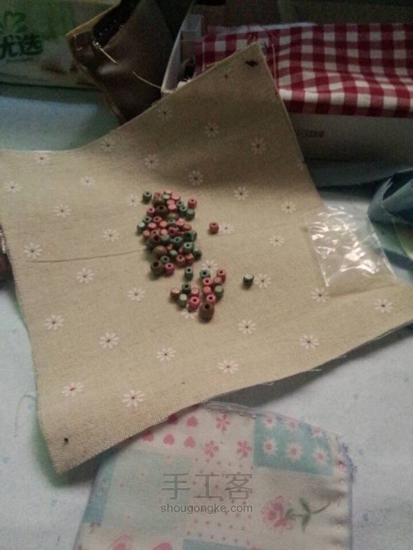 原创手工 轻罗马蒂克长钱包 DIY 自制 第6步