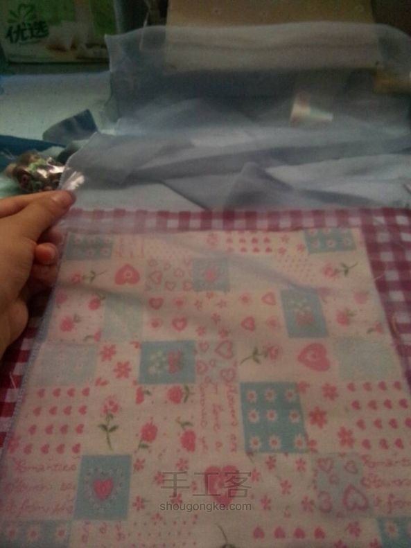 原创手工 轻罗马蒂克长钱包 DIY 自制 第4步