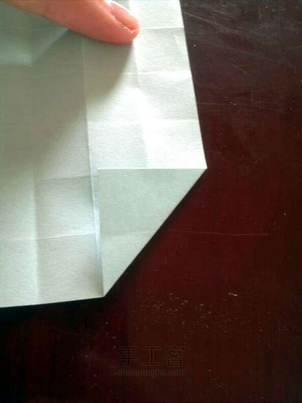 川崎玫瑰 折纸教程 第5步