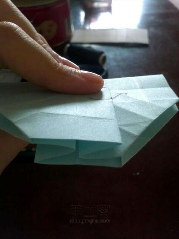 川崎玫瑰 折纸教程 第15步