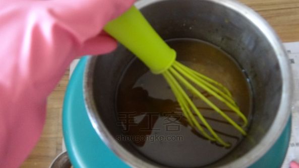【Cinne手作】冷皂手工皂DIY 绿茶马赛皂教程 第8步