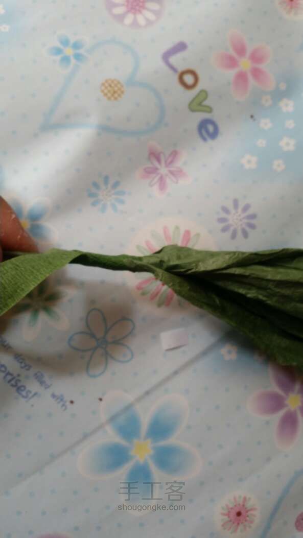 纸艺郁金香，两种做法 折纸方法 第21步