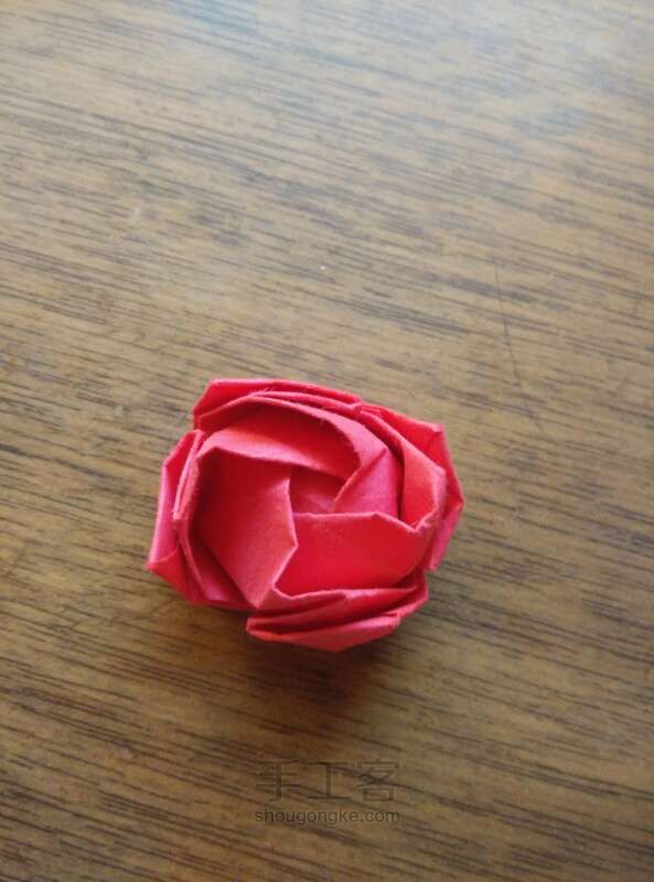 川崎玫瑰整形教程 折纸方法 第10步