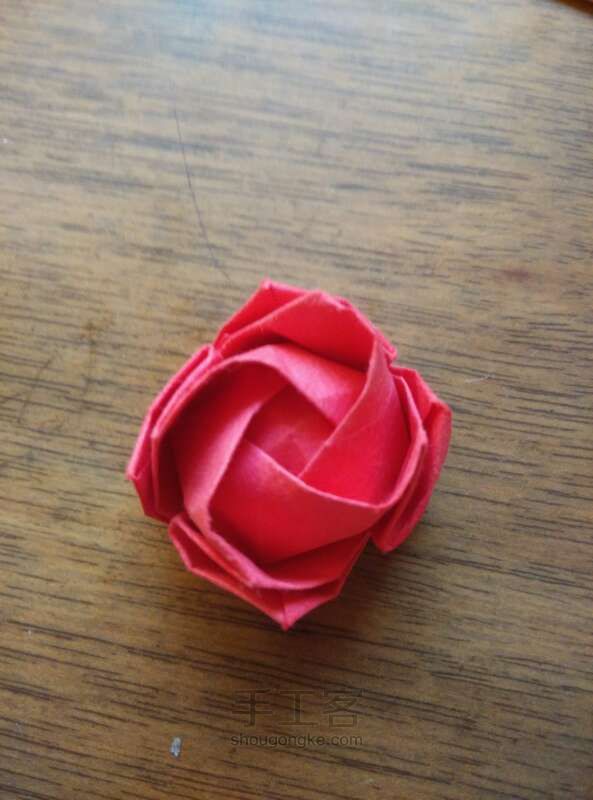 川崎玫瑰整形教程 折纸方法 第12步