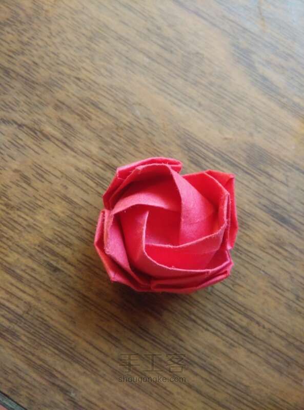 川崎玫瑰整形教程 折纸方法 第14步