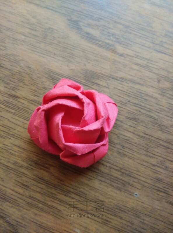川崎玫瑰整形教程 折纸方法 第22步