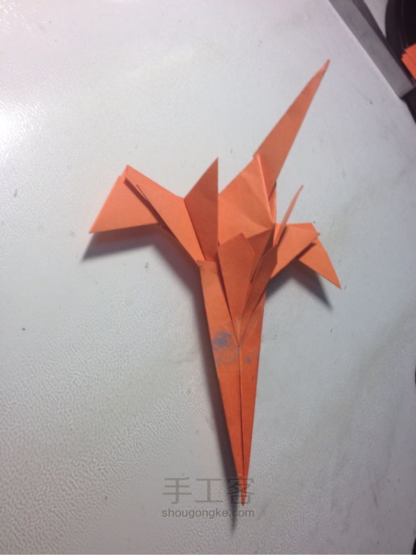 飞机 折纸方法 第3步