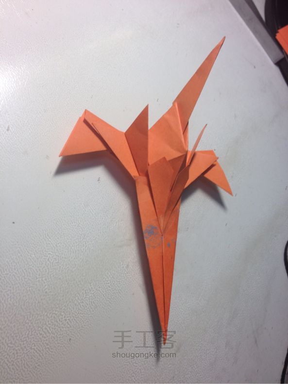 飞机 折纸方法 第4步