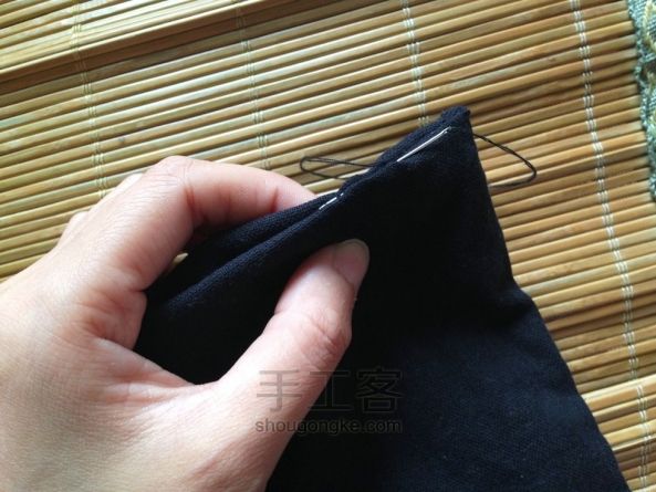 闲置休闲裤改造自行车挂包 旧物改造 第12步