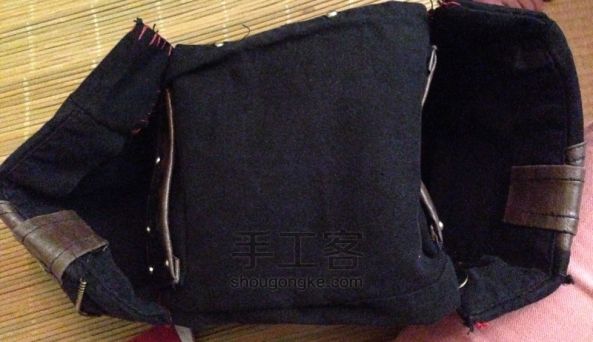闲置休闲裤改造自行车挂包 旧物改造 第34步