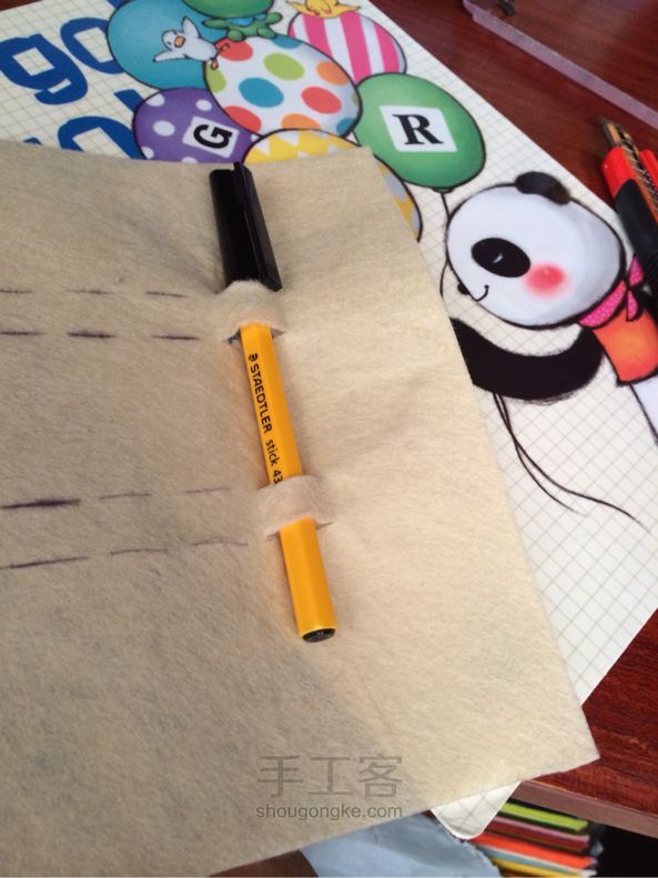 DIY不织布 手工教程 第6步