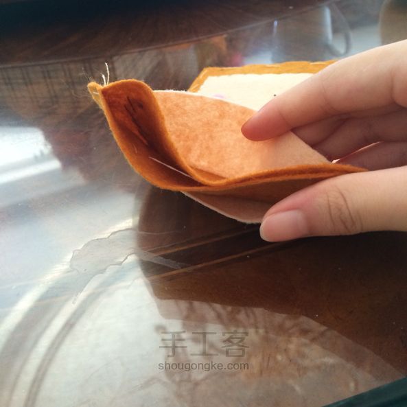 DIY不织布 手工教程 第14步