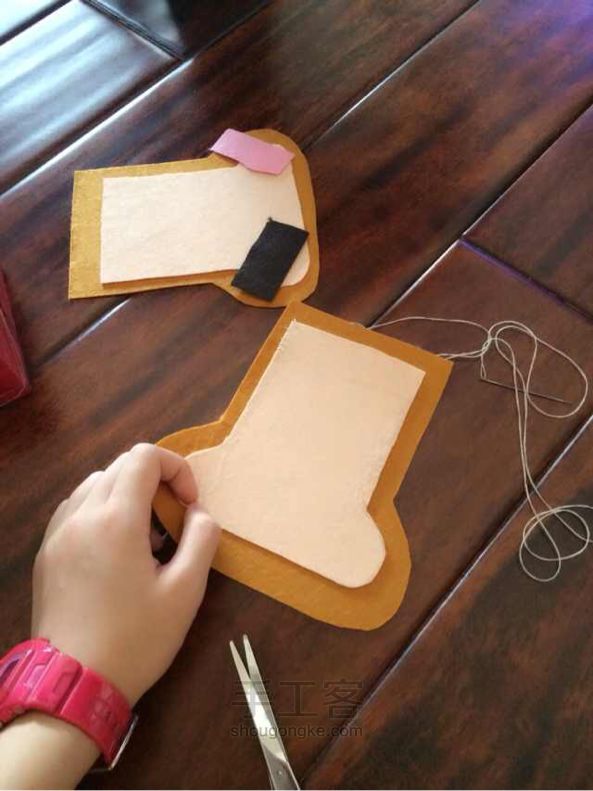 DIY不织布 手工教程 第16步